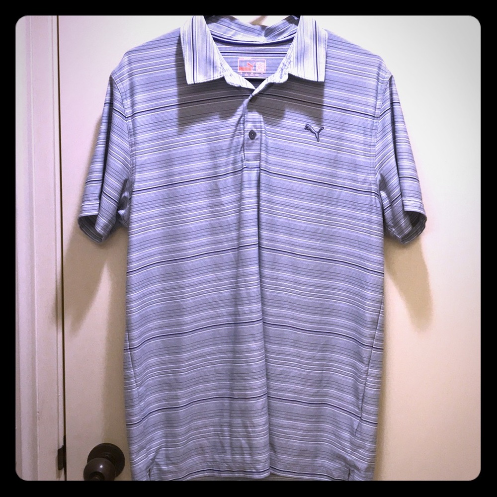 Baby Blue Puma gold polo
